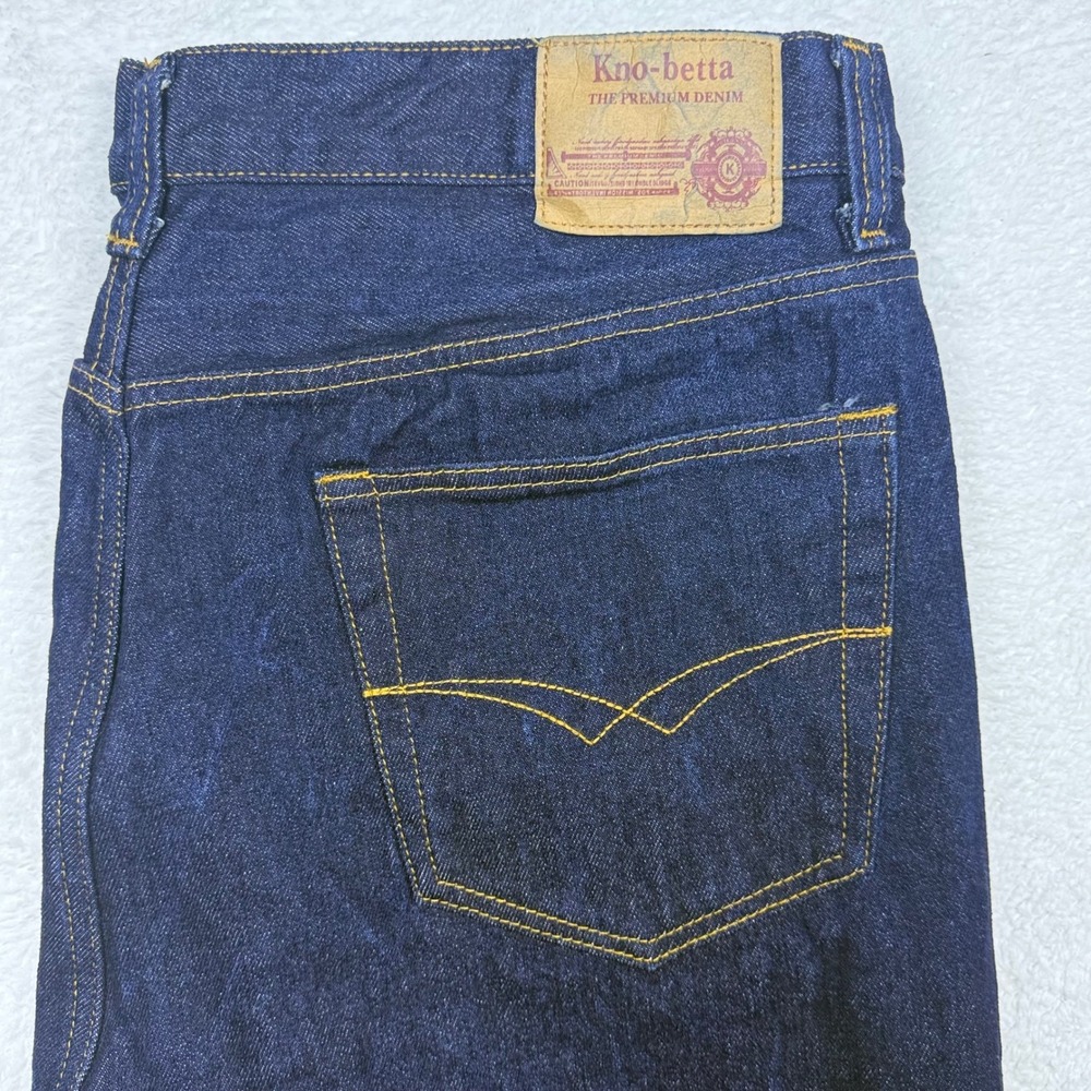 Kno-betta The Premium Denim Jeans Mens‎ 42x29 Dark Wash Classic *READ
